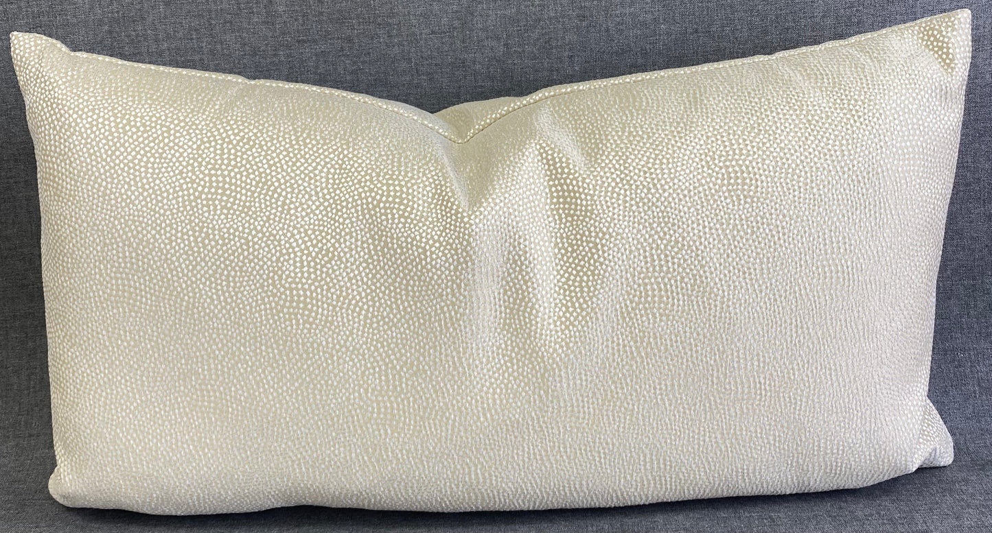 Luxury Lumbar Pillow - 24" x 14" - Whimsical Lumbar-Ivory