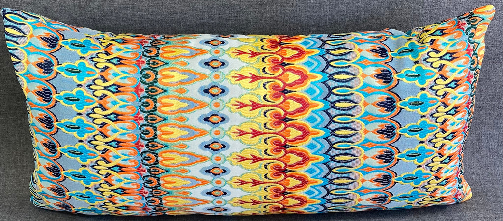 Luxury Outdoor Lumbar Pillow - 22" x 12" - Kanthum Multi