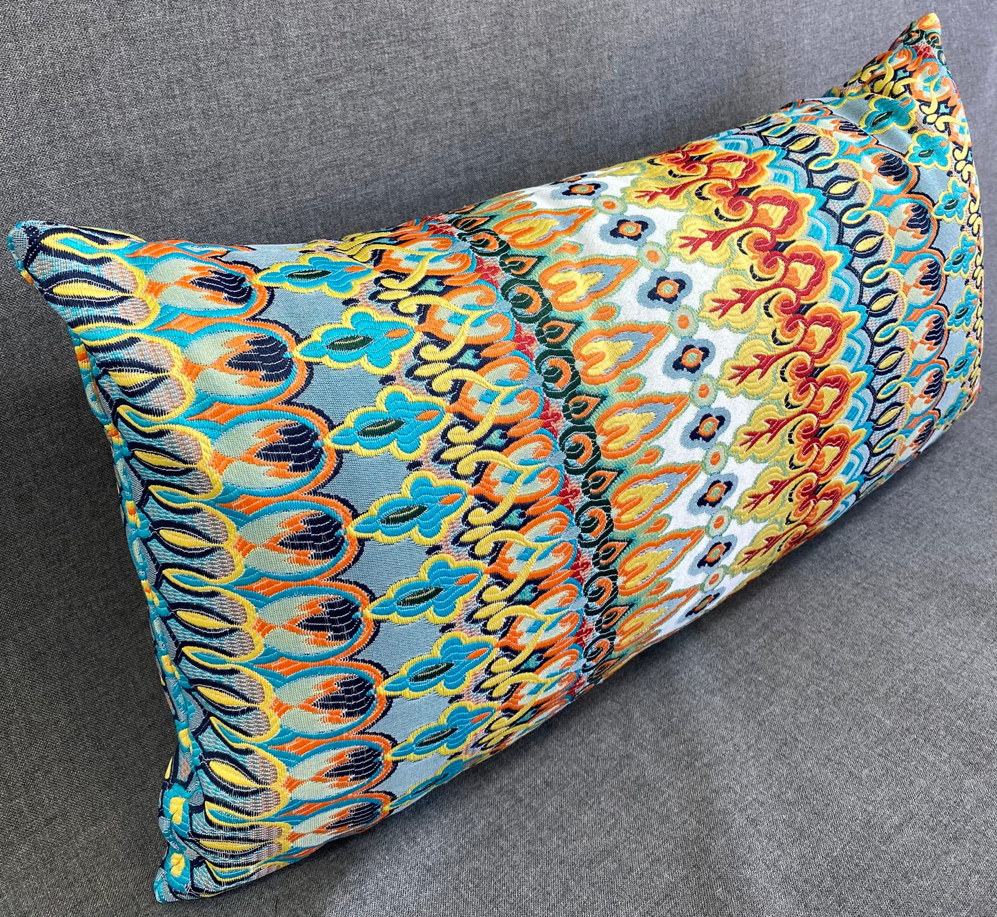 Luxury Outdoor Lumbar Pillow - 22" x 12" - Kanthum -Multi