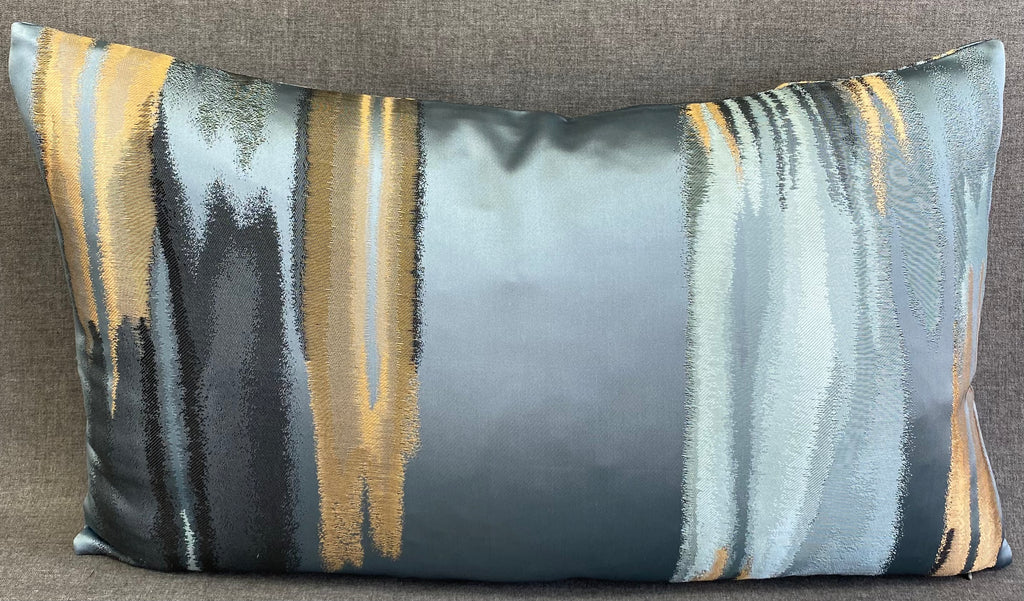 Luxury Lumbar Pillow - 24" x 14"- Blue Breeze