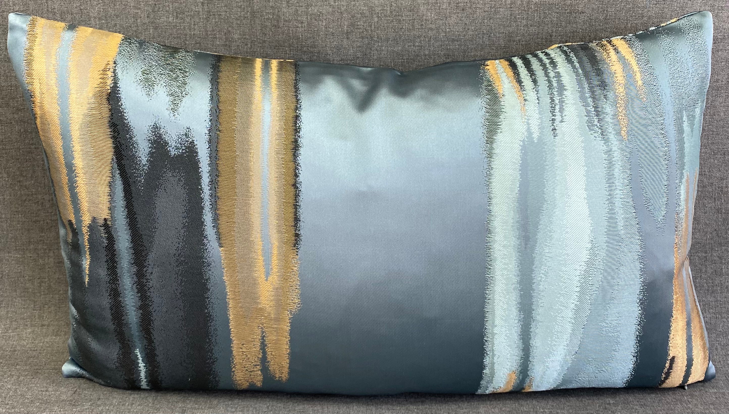 Luxury Lumbar Pillow - 24" x 14"- Blue Breeze