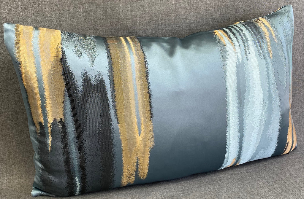 Luxury Lumbar Pillow - 24" x 14"- Blue Breeze