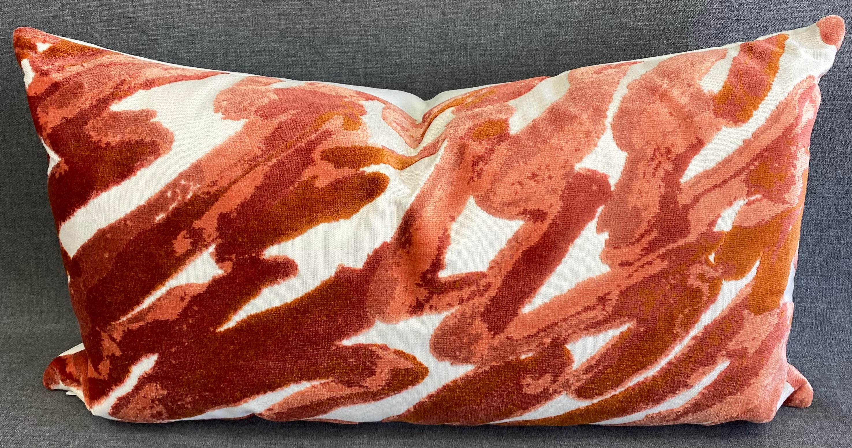 Luxury Lumbar Pillow - 24" x 14"- Spoken Coral