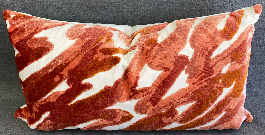 Luxury Lumbar Pillow - 24" x 14"- Spoken Coral