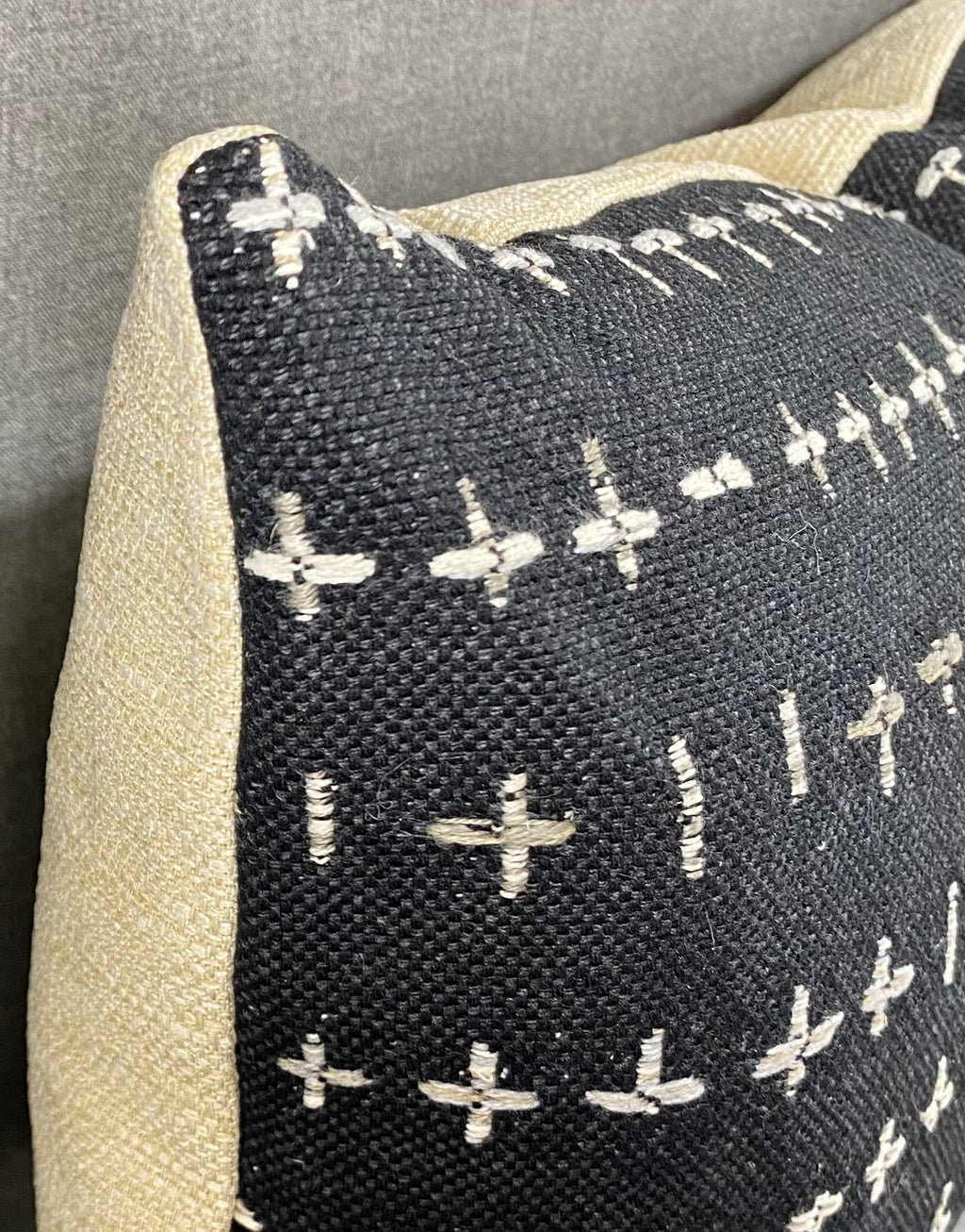 Luxury Lumbar Pillow - 24" x 14"- Morales Black