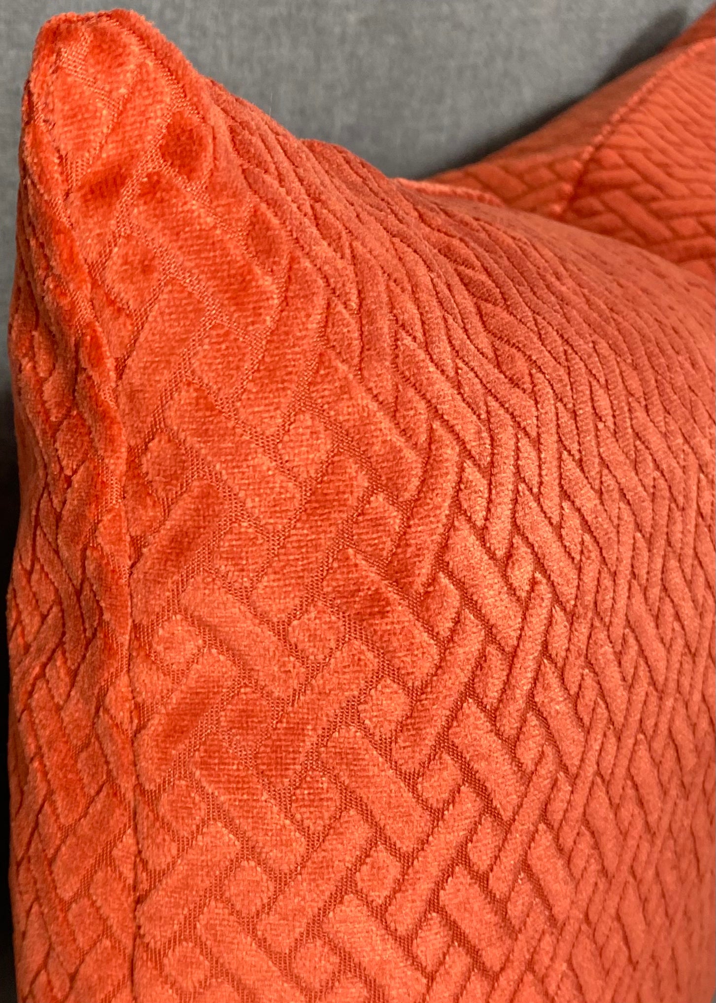 Luxury Lumbar Pillow - 24" x 14"- Flex Paprika