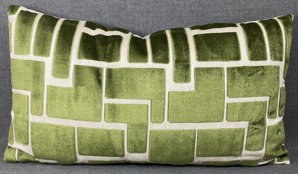 Luxury Lumbar Pillow - 24" x 14"- Aura Olive