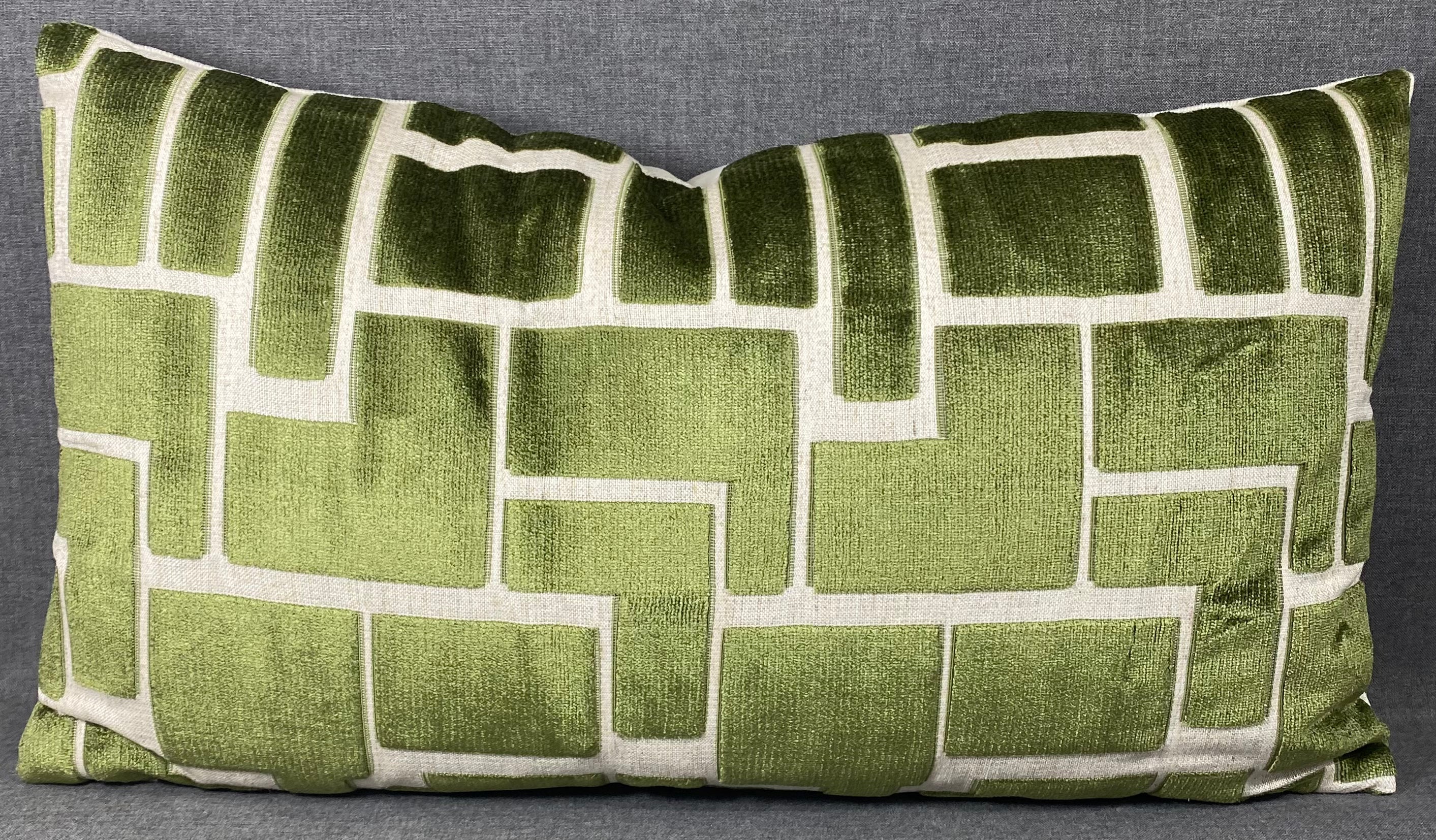Luxury Lumbar Pillow - 24" x 14"- Aura Olive