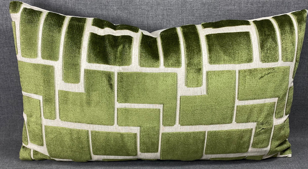 Luxury Lumbar Pillow - 24" x 14"- Aura Olive