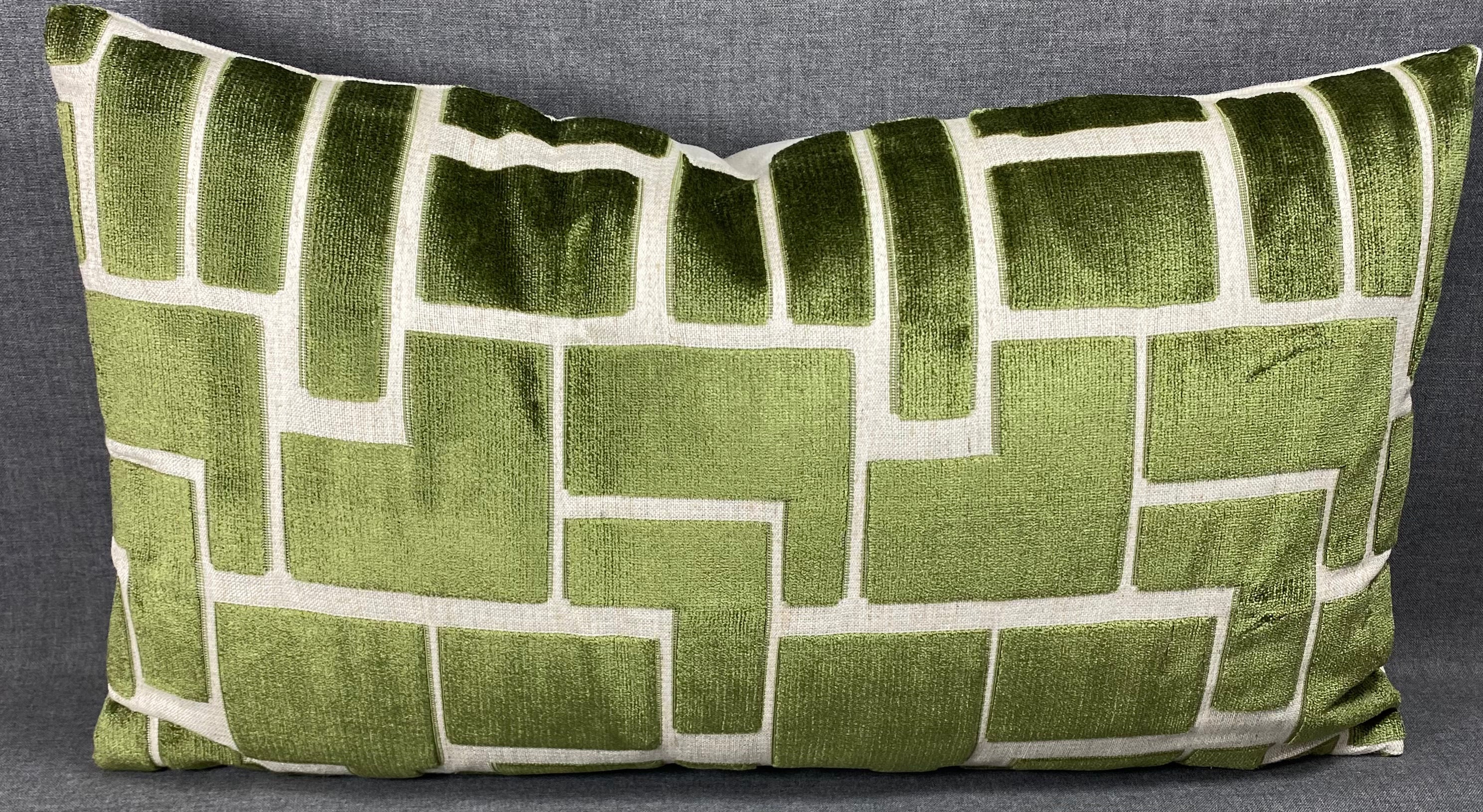 Luxury Lumbar Pillow - 24" x 14"- Aura Olive