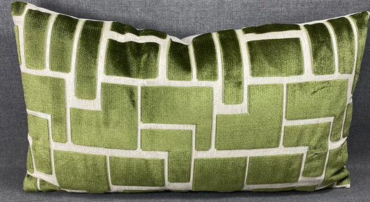 Luxury Lumbar Pillow - 24" x 14" - Aura-Olive