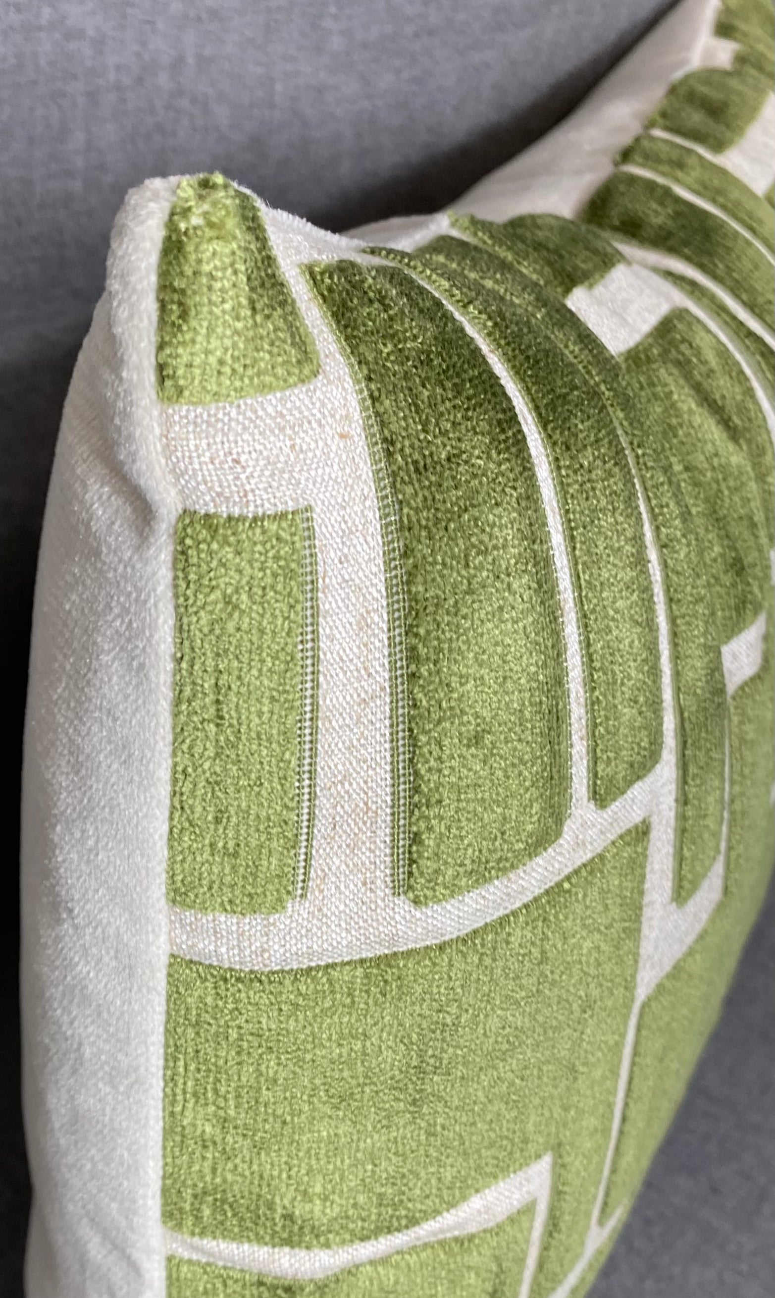 Luxury Lumbar Pillow - 24" x 14"- Aura Olive