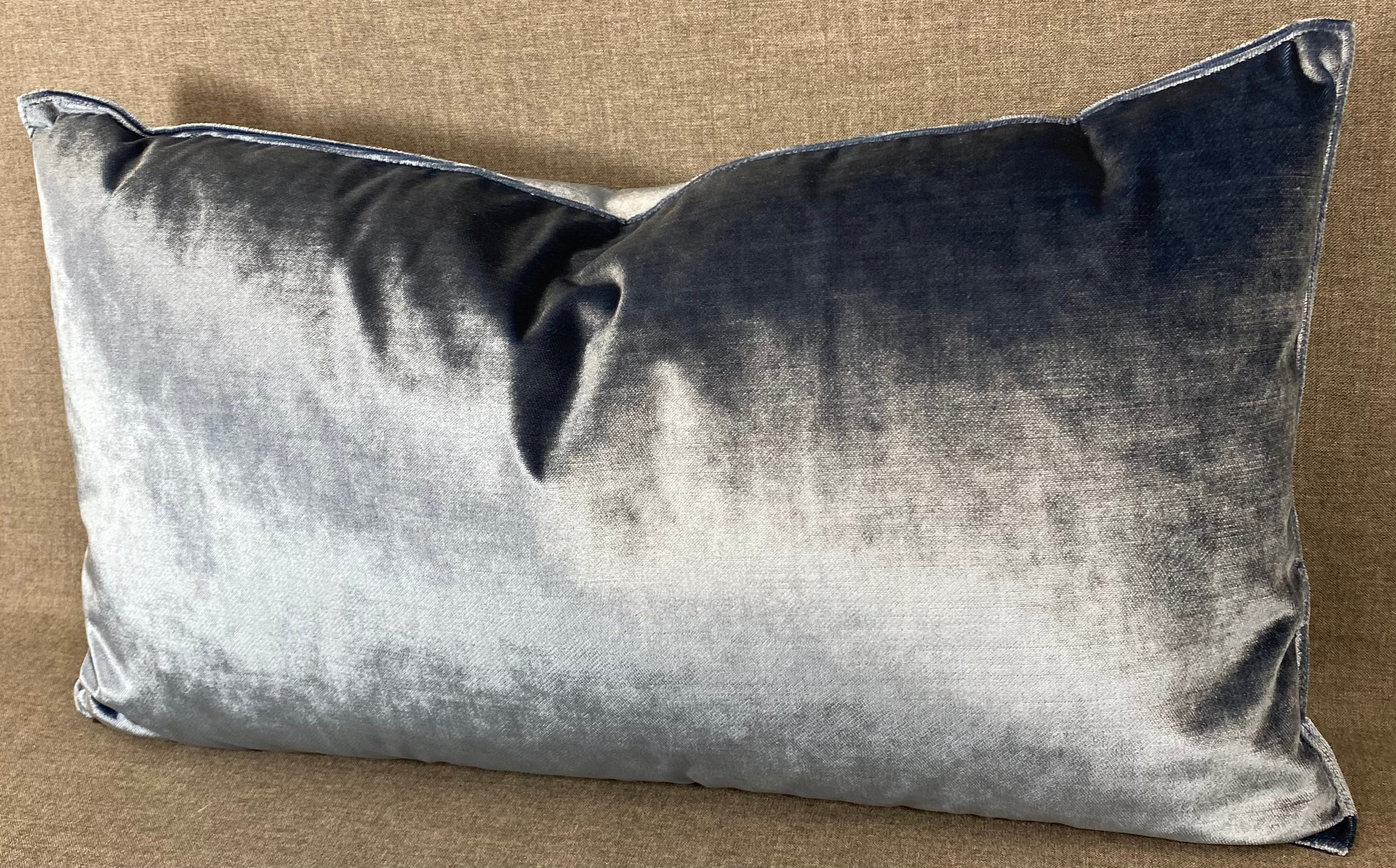 Luxury Lumbar Pillow - 24" x 14" - Iridescence Double Front-Baltic