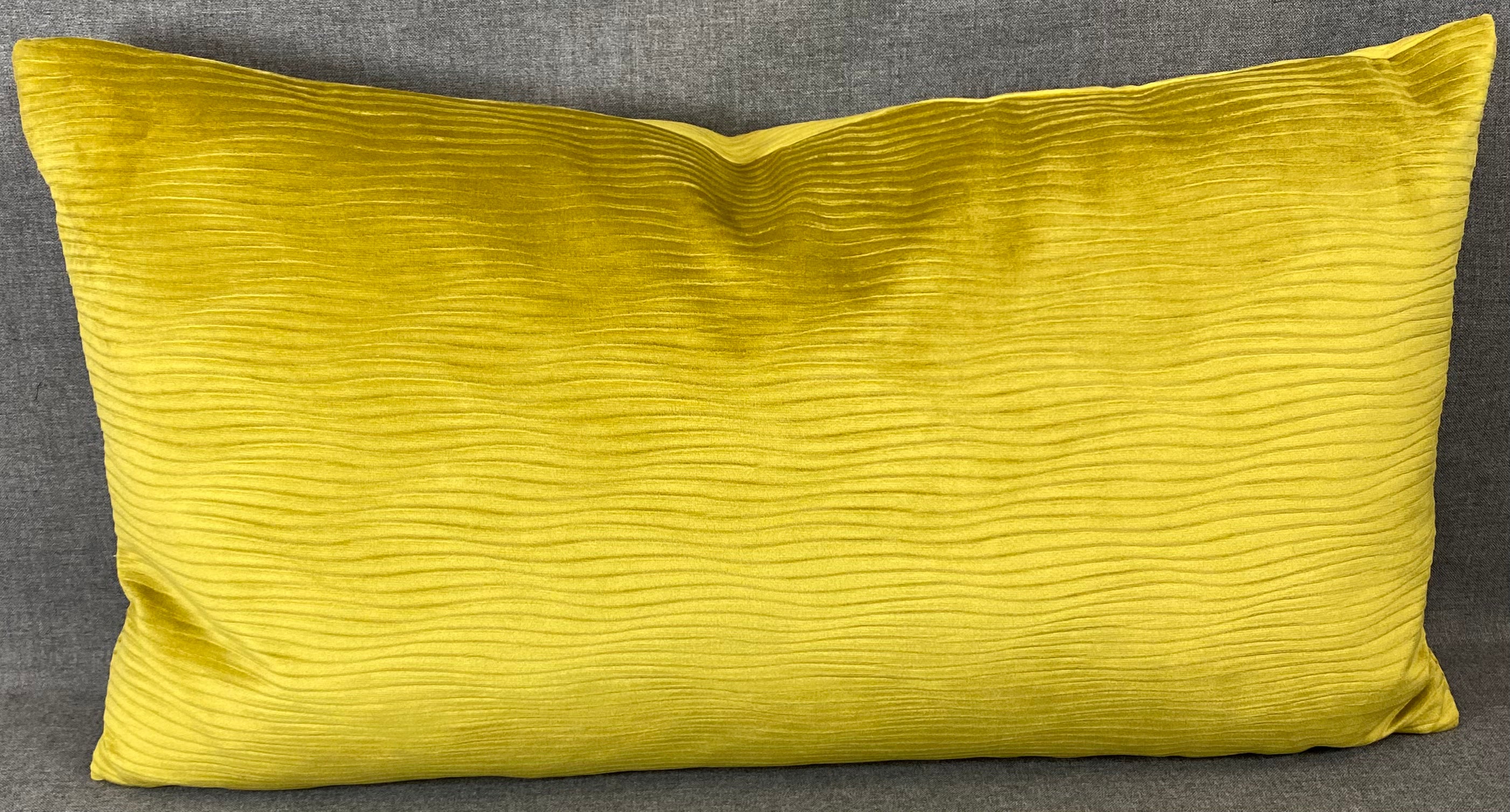 Luxury Lumbar Pillow - 24” x 14” - Stream Chartreuse