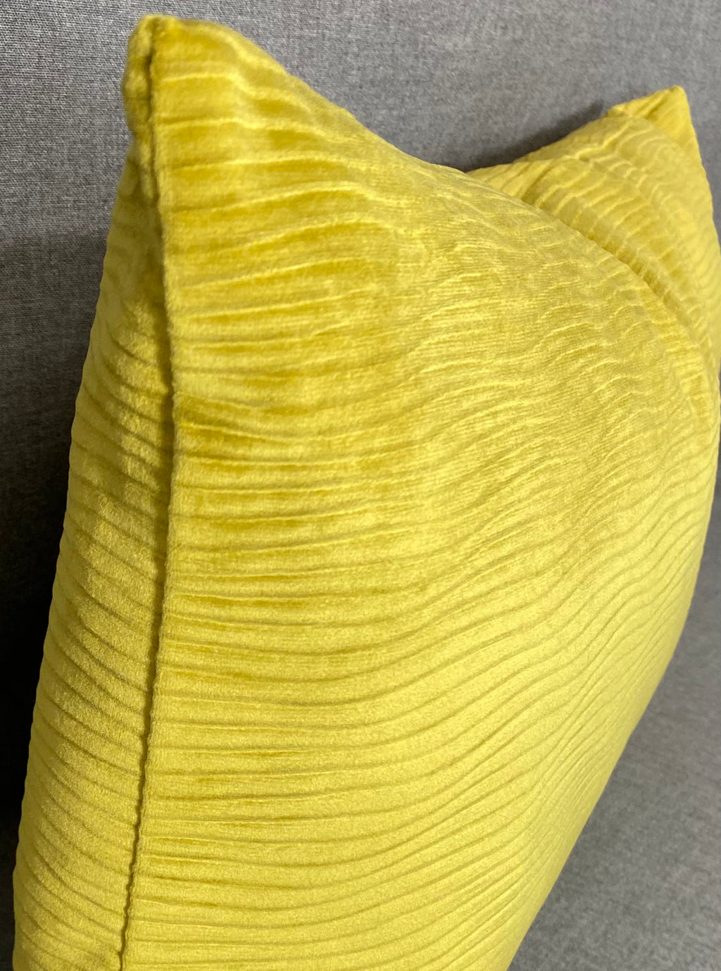 Luxury Lumbar Pillow - 24” x 14” - Stream Chartreuse