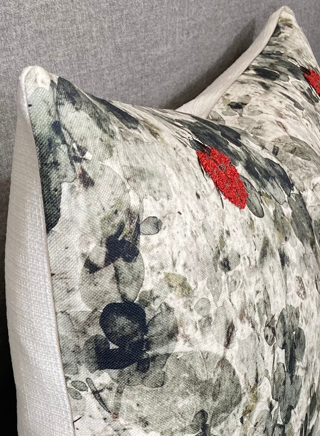 Luxury Lumbar Pillow - 24" x 14"-  Lady Bug