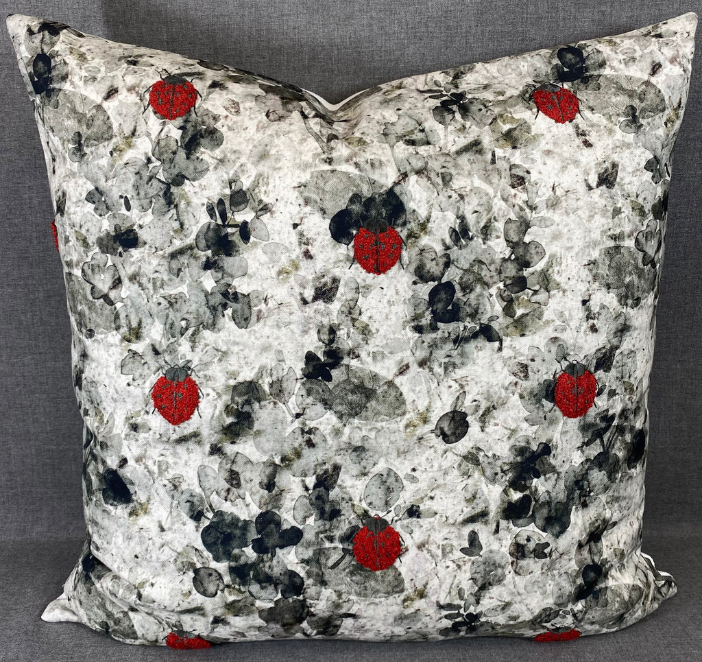 Luxury Pillow - 24" x 24"- Lady Bug
