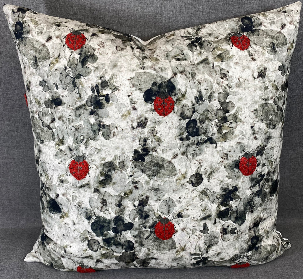 Luxury Pillow - 24" x 24"- Lady Bug