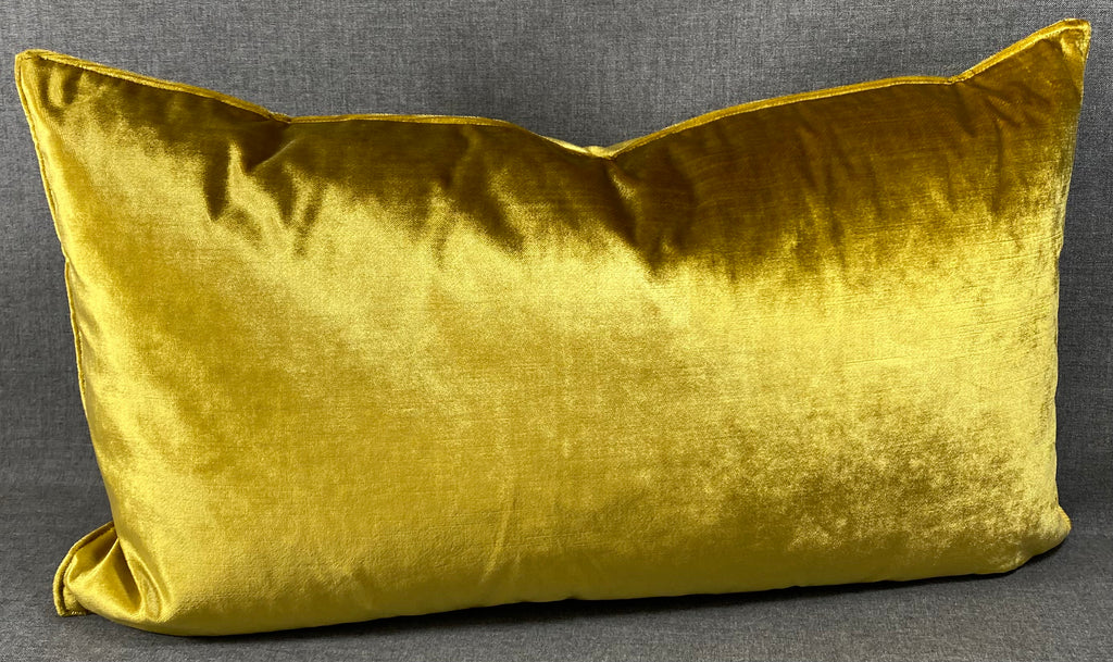 Luxury Lumbar Pillow - 24" x 14"- Iridescence Double Front Citron