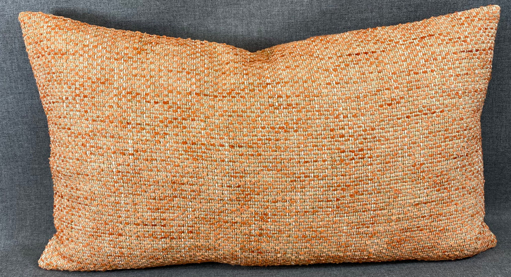 Luxury Lumbar Pillow – 24" × 14" – Sand Coral