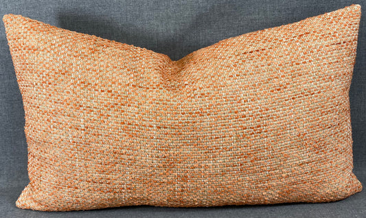 Luxury Lumbar Pillow - 24" x 14" -  Sand Coral