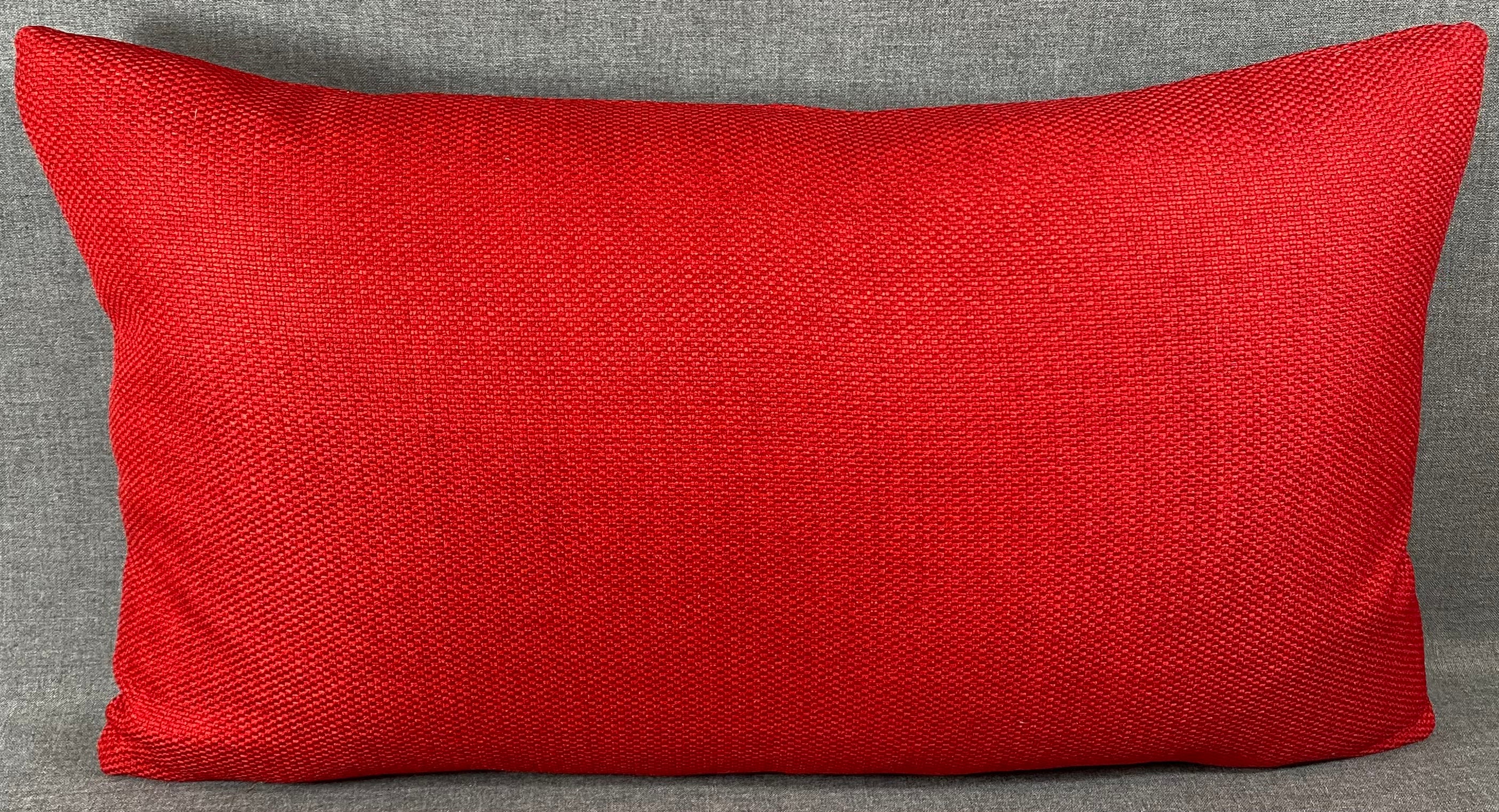 Luxury Lumbar Pillow - 24" x 14"-  Aristocrat Scarlet