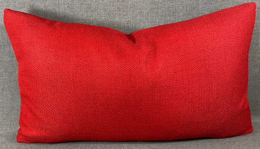 Luxury Lumbar Pillow - 24" x 14" -  Aristocrat Scarlet