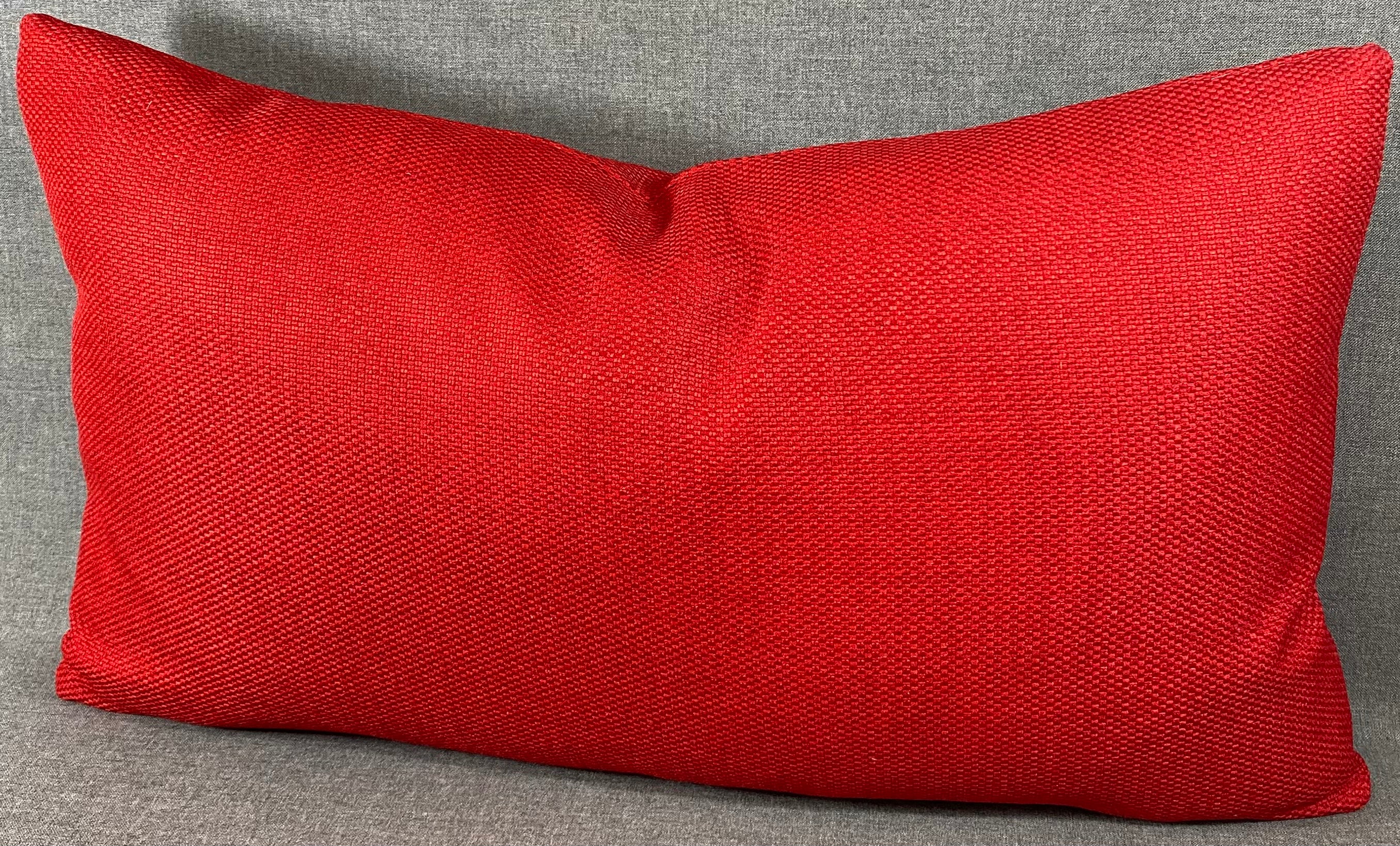 Luxury Lumbar Pillow - 24" x 14"-  Aristocrat Scarlet