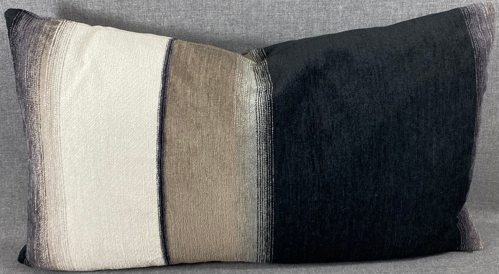 Luxury Lumbar Pillow - 24" x 14" - Kamara Ebony