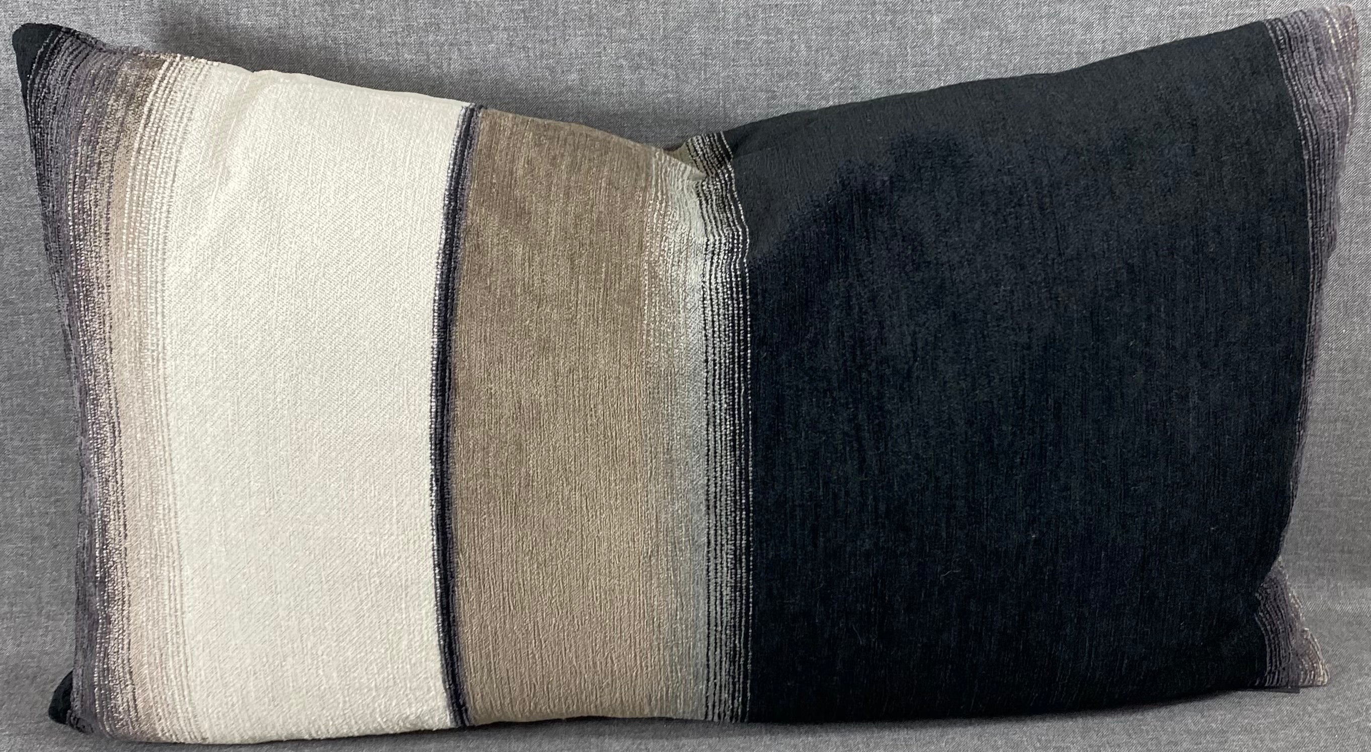 Luxury Lumbar Pillow - 24" x 14" - Kamara Ebony