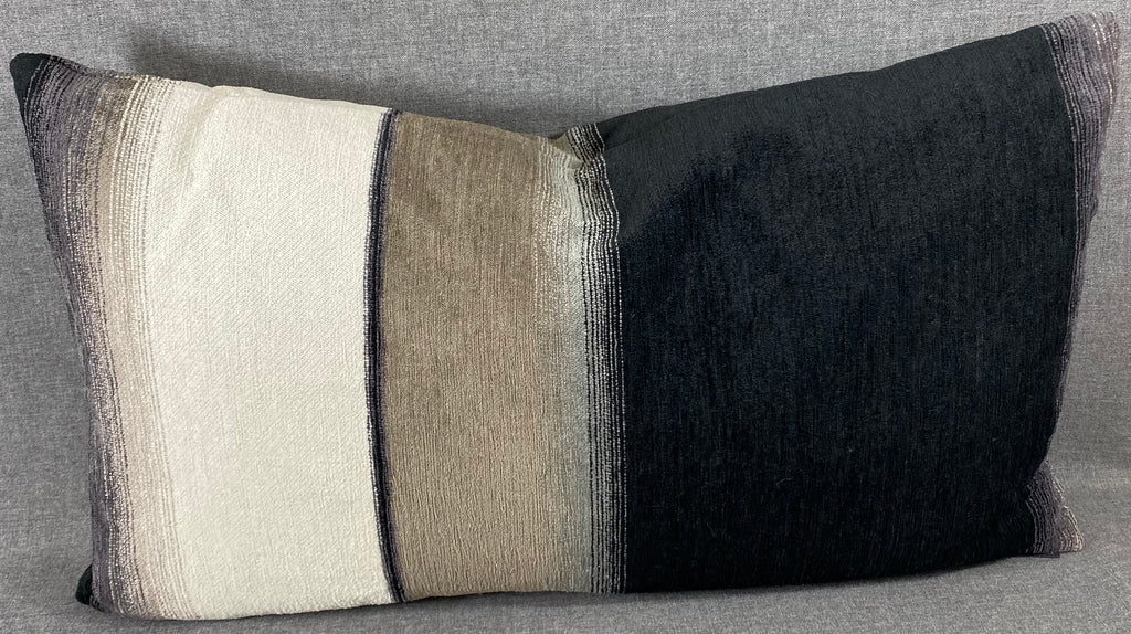 Luxury Lumbar Pillow - 24" x 14" - Kamara Ebony