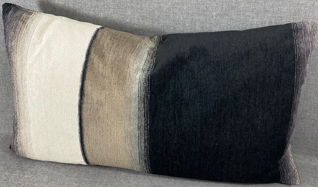 Luxury Lumbar Pillow - 24" x 14" - Kamara Ebony