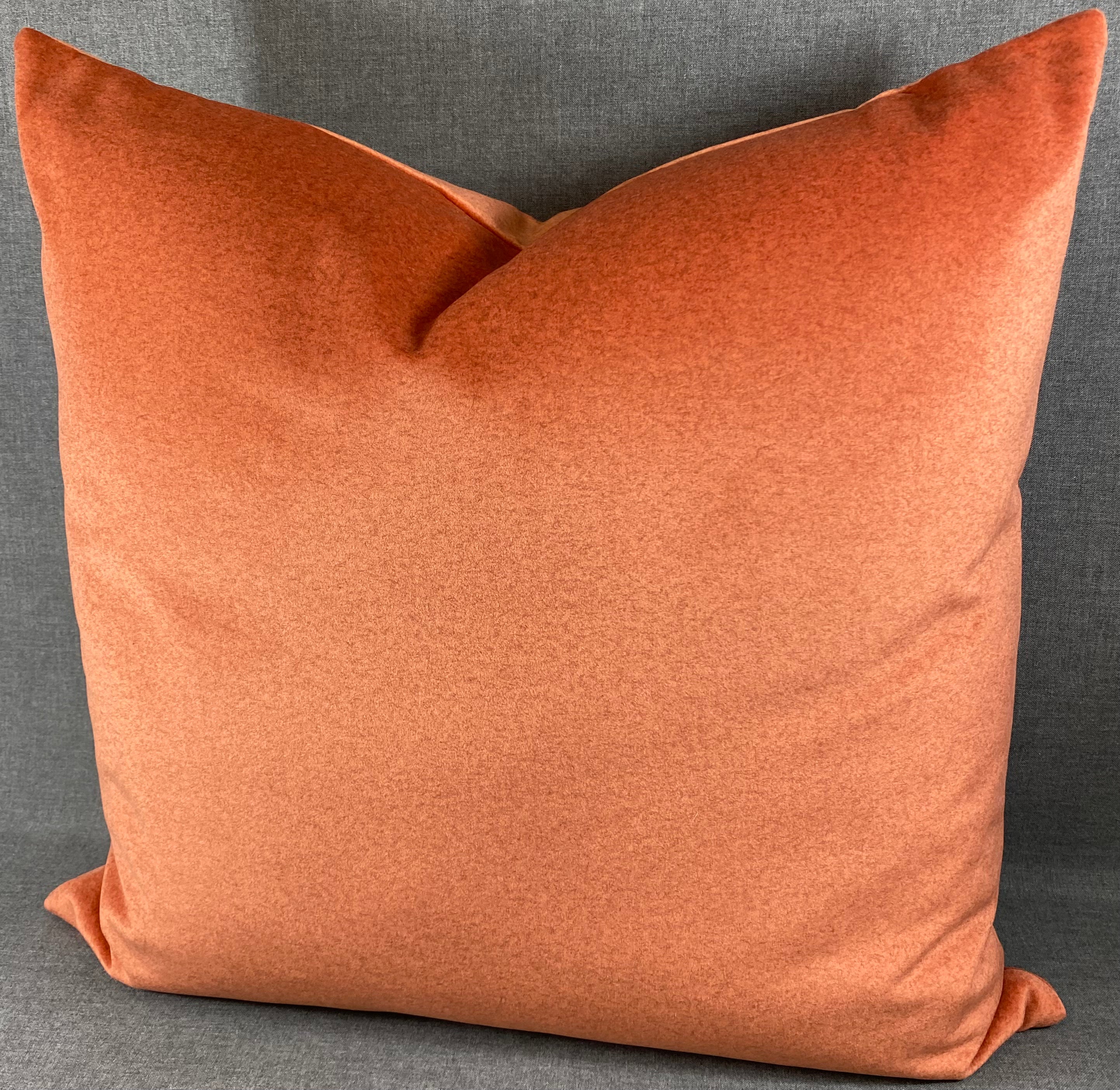 Luxury Pillow - 24" x 24"- Merino Coral