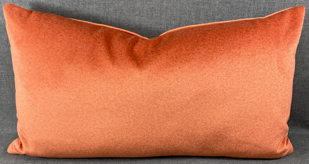 Luxury Lumbar Pillow - 24" x 14"-  Merino Coral