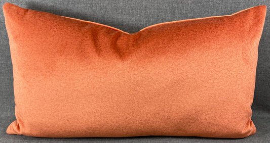 Luxury Lumbar Pillow - 24" x 14" -  Merino Coral
