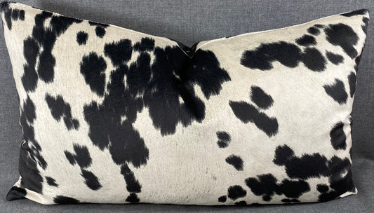 Luxury Lumbar Pillow - 24" x 14" - Yellowstone Ranch Black