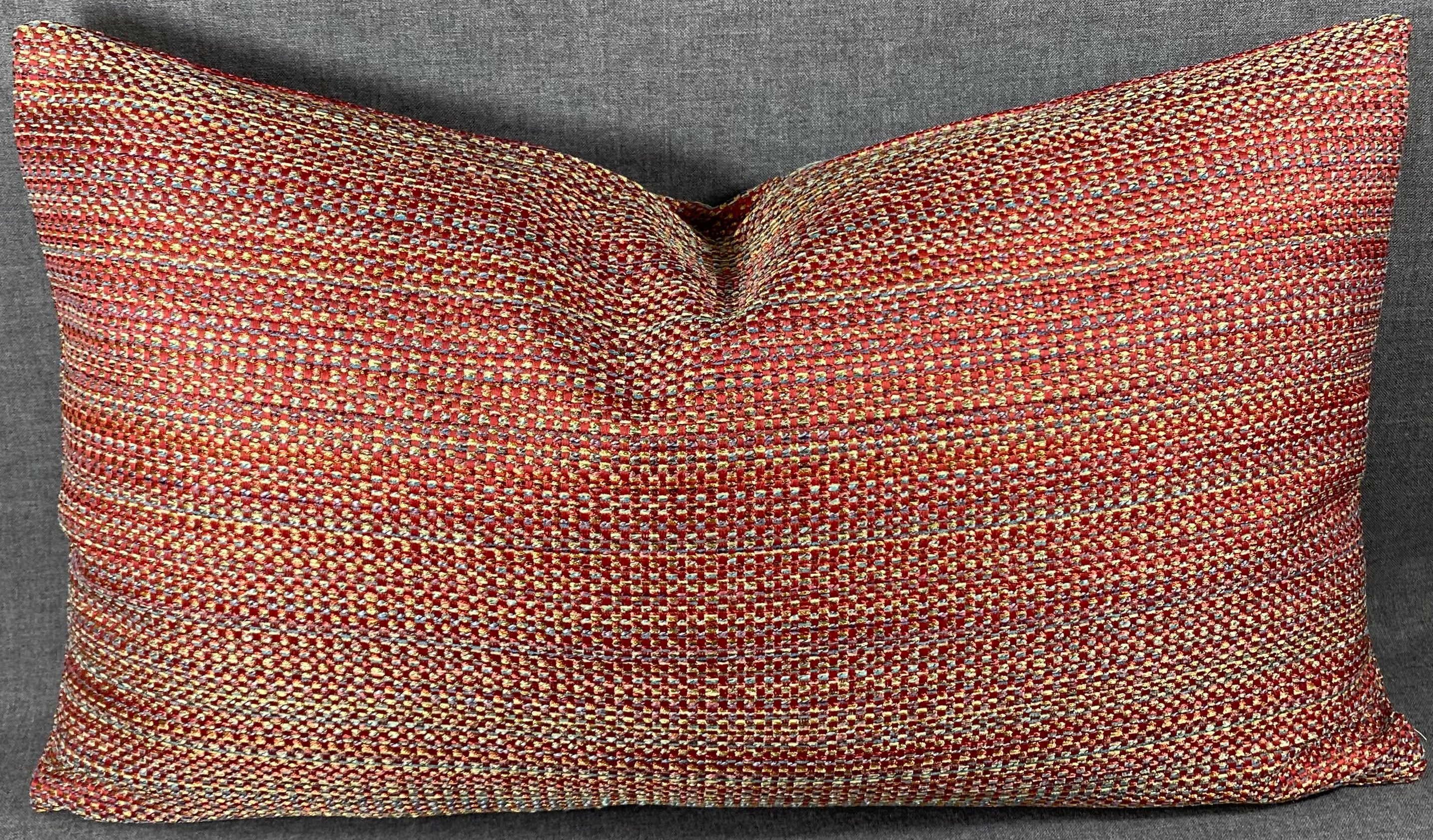 Luxury Lumbar Pillow - 24" x 14" - Sunset Pop
