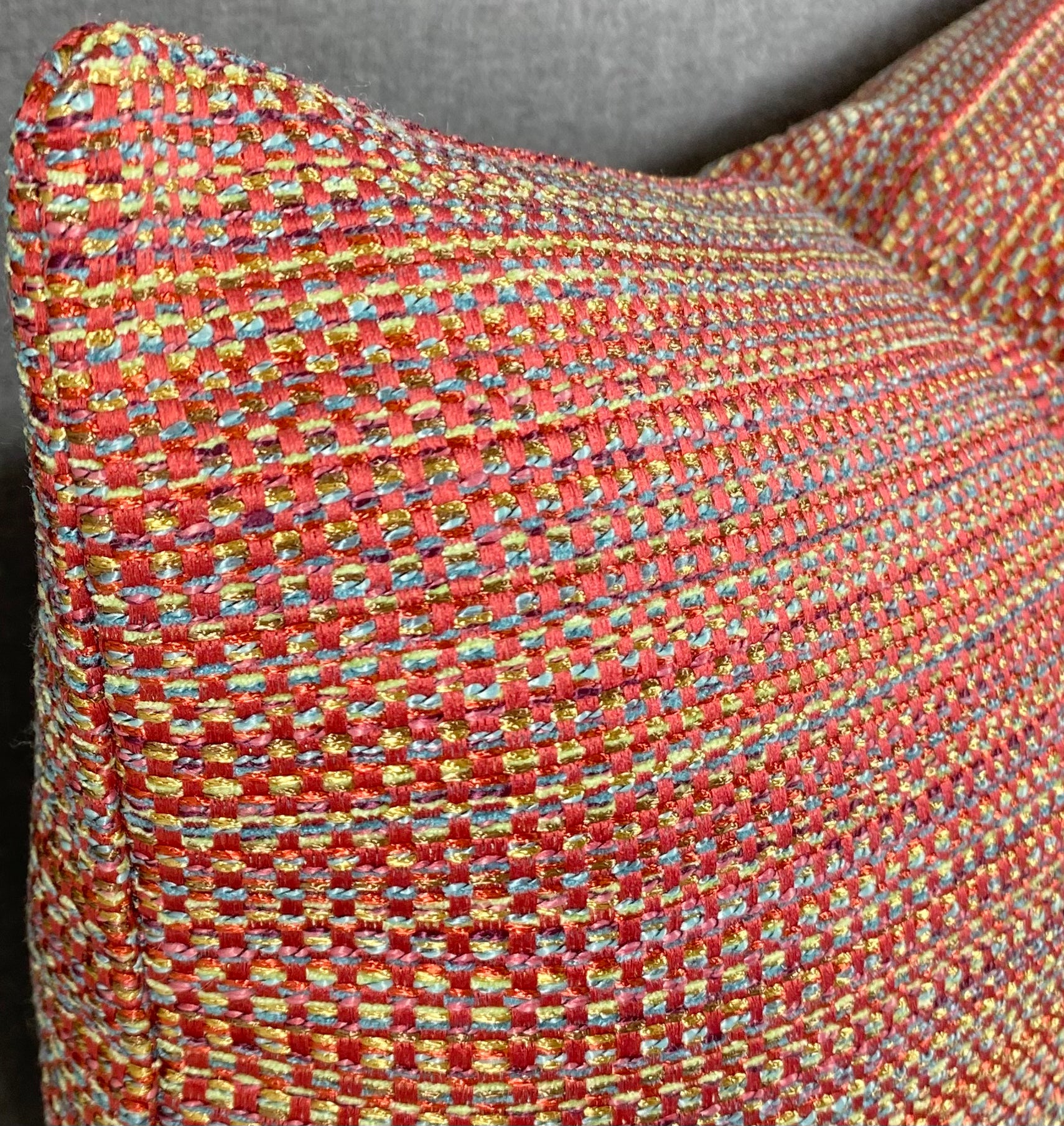 Luxury Lumbar Pillow - 24" x 14" - Sunset Pop