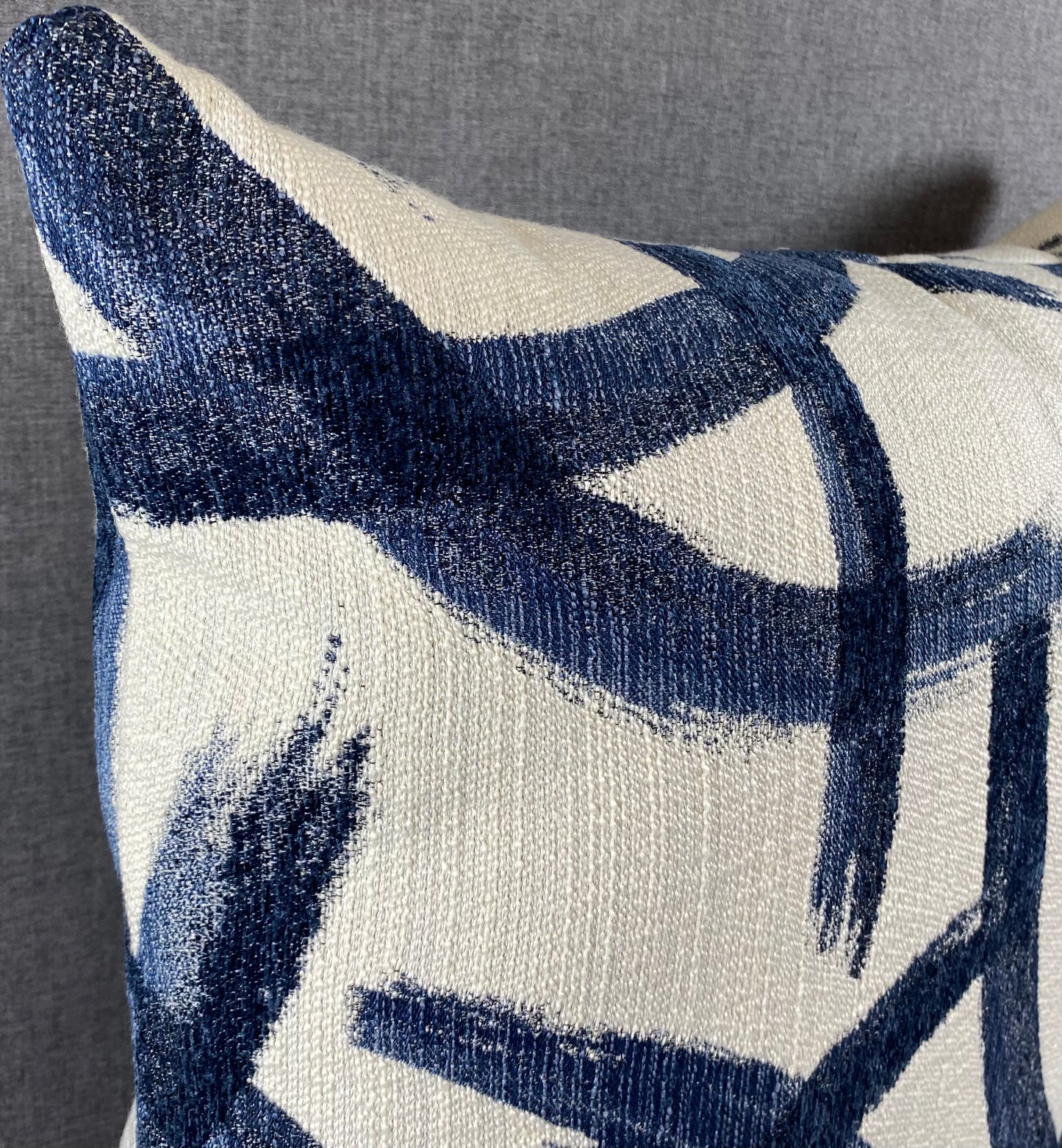 Luxury Pillow -  24" x 24" - Enso Indigo