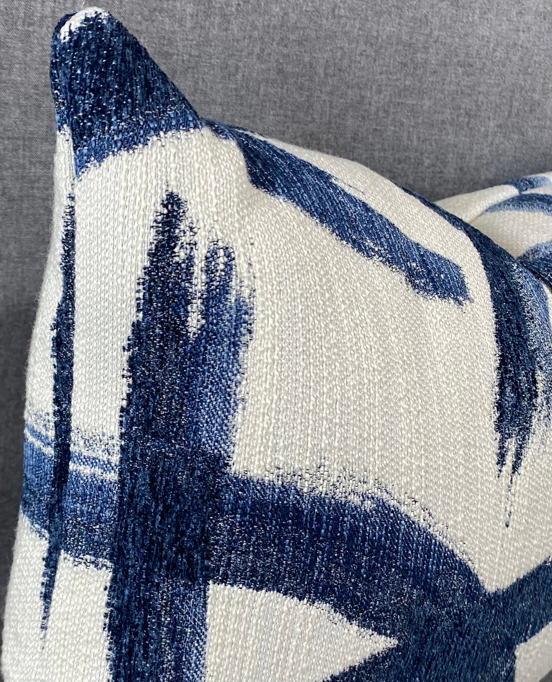 Luxury Lumbar Pillow - 24" x 14" - Enso Indigo