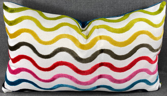 Luxury Lumbar Pillow - 24" x 14" -  Acoustic Multi