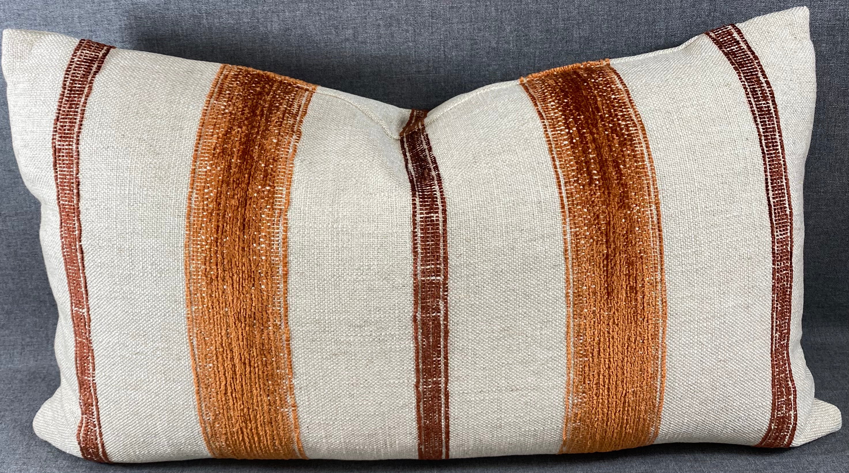 Luxury Lumbar Pillow - 24" x 14" - Lindor Rust