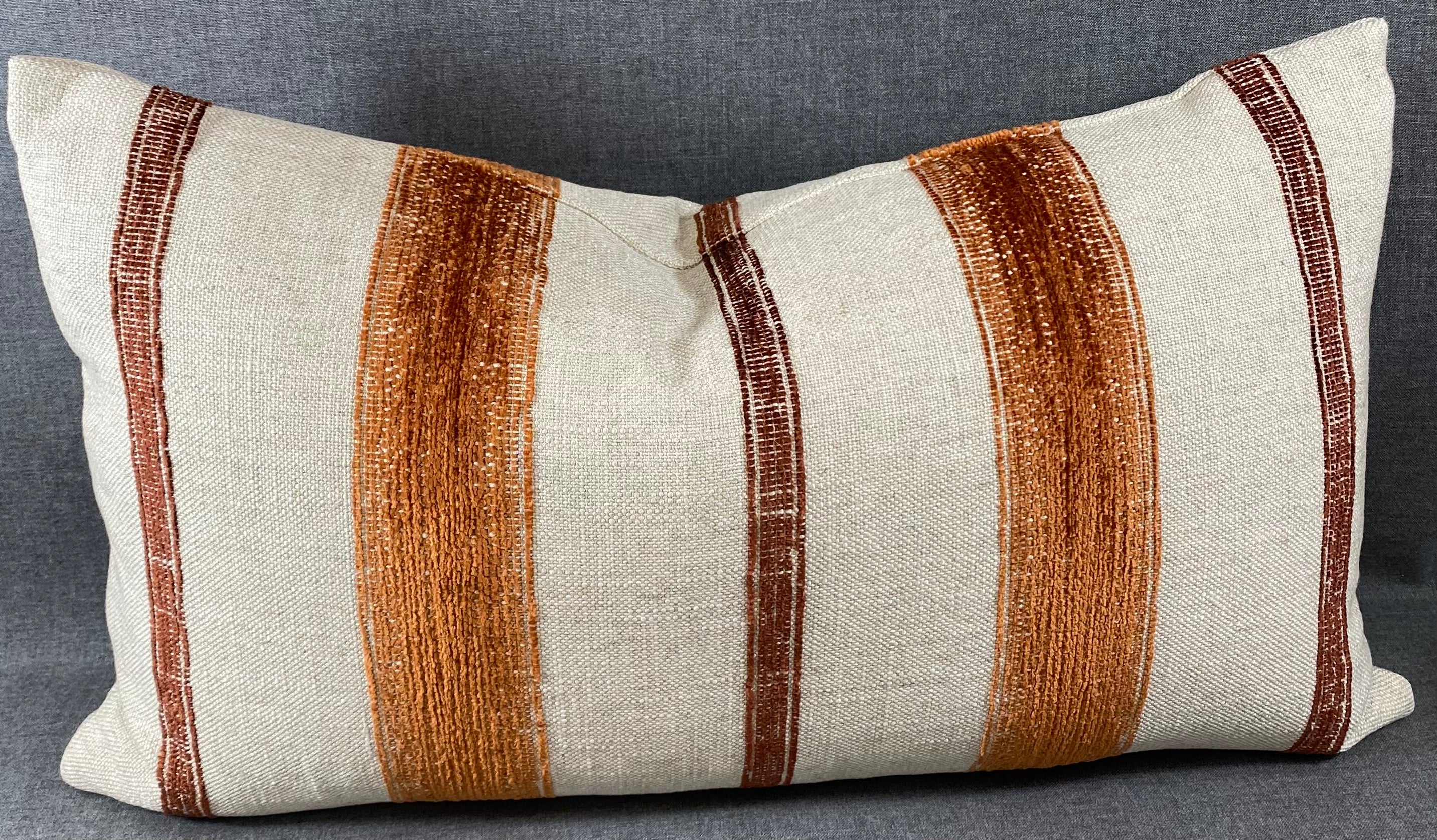 Luxury Lumbar Pillow - 24" x 14" - Lindor Rust