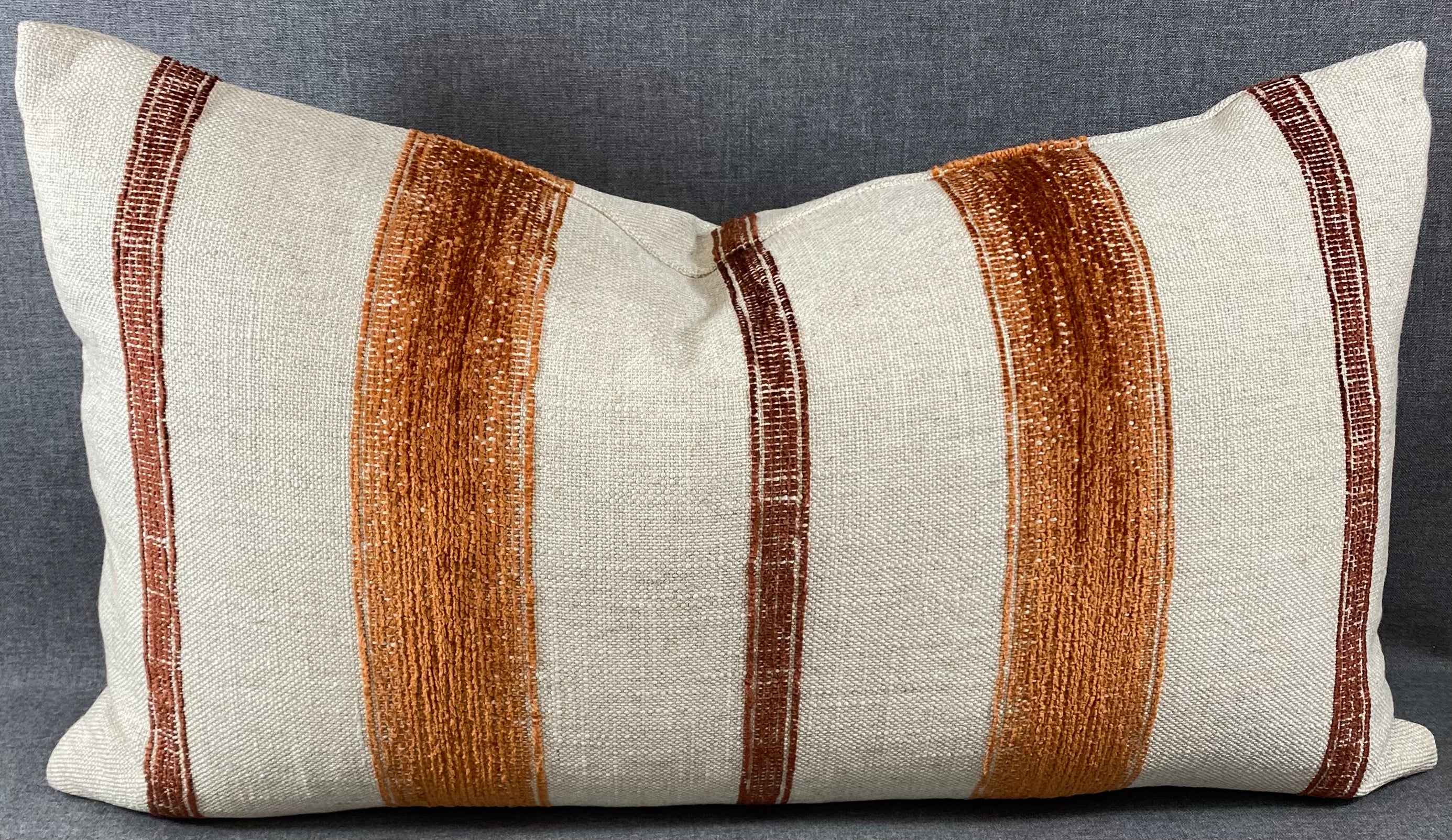 Luxury Lumbar Pillow - 24" x 14" - Lindor Rust
