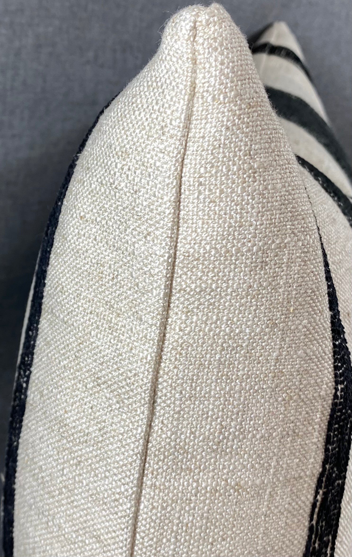 Luxury Lumbar Pillow - 24" x 14" - Lindor Charcoal