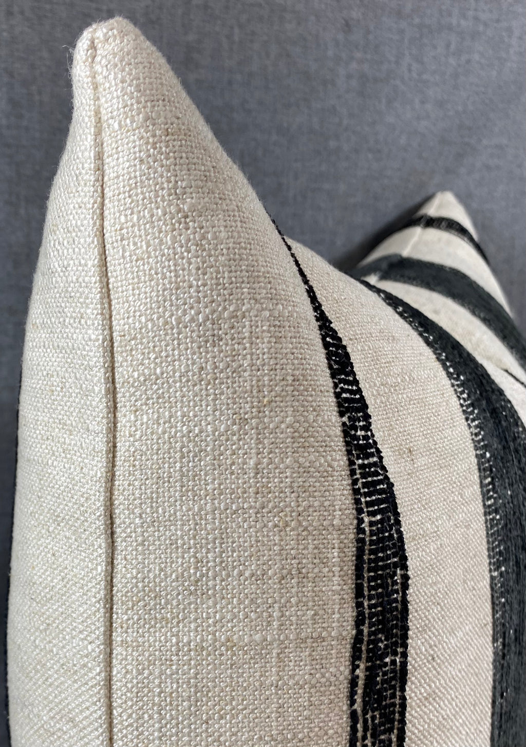 Luxury Lumbar Pillow - 24" x 14" - Lindor Charcoal