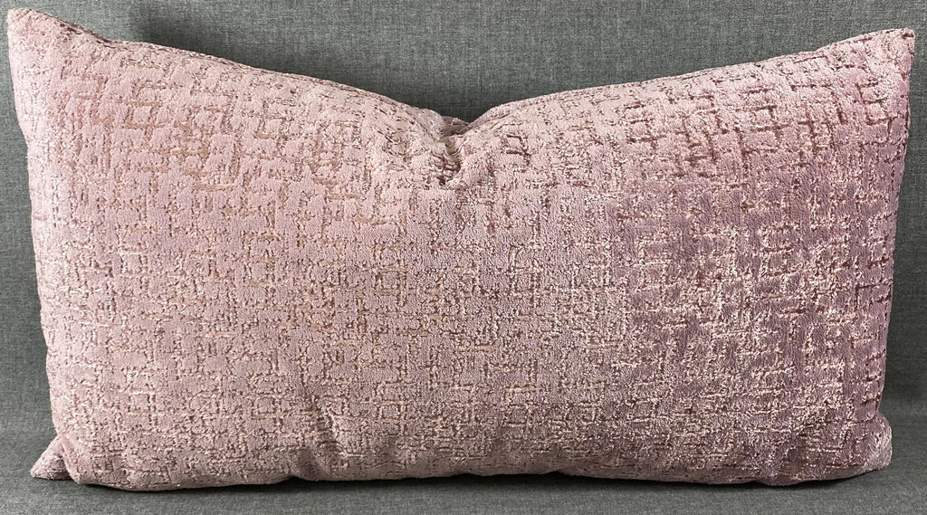 Luxury Lumbar Pillow - 24" x 14"- Tetris Amethyst