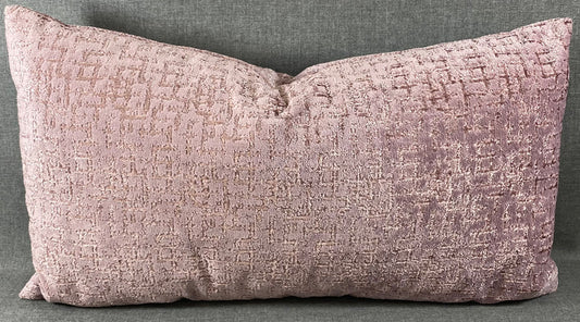 Luxury Lumbar Pillow - 24" x 14" -  Tetris Amethyst