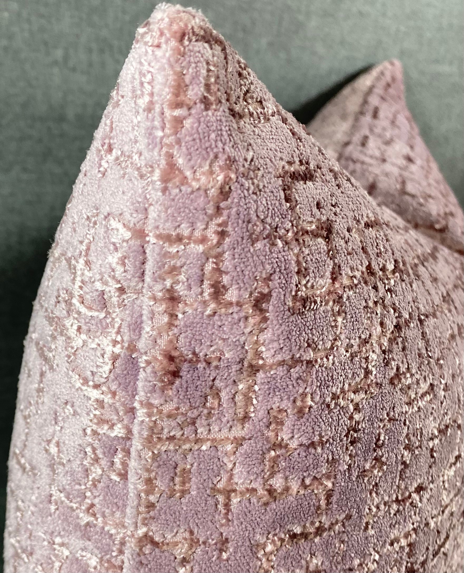 Luxury Lumbar Pillow - 24" x 14"- Tetris Amethyst