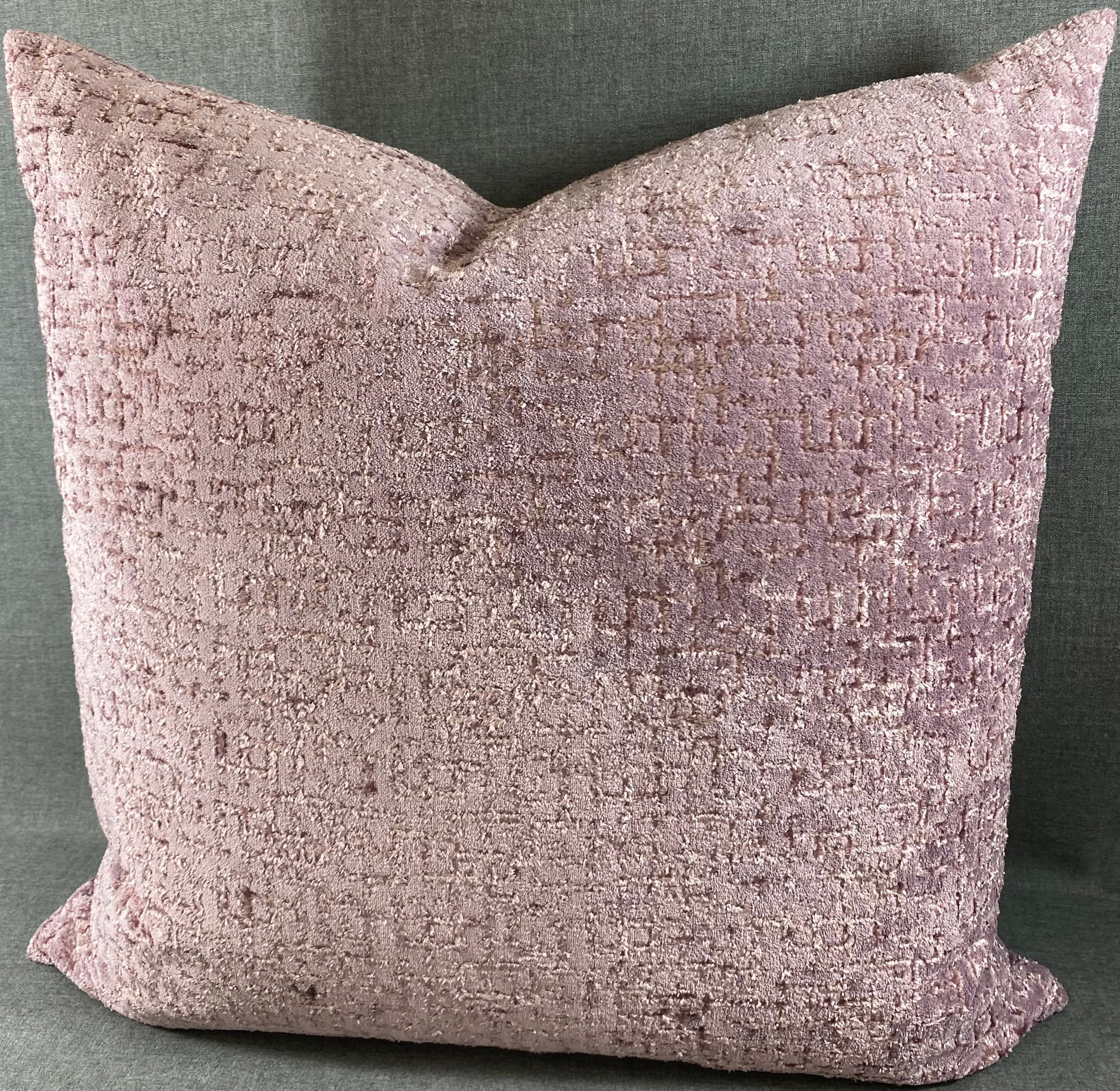 Luxury Pillow - 24" x 24"- Tetris Amethyst